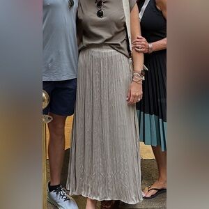 Zara Silver Maxi Skirt